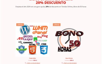 Gran Oferta Enero 2024 20% Descuento