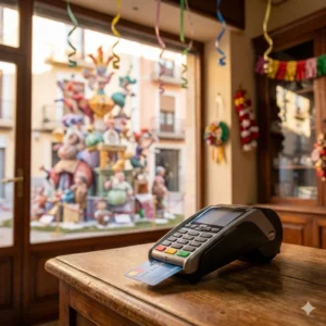 Problemas de cobro con tarjeta por falta de cobertura en Fallas de Gandia | Sentimiento faller y soluciones técnicas cuando falla el cobro