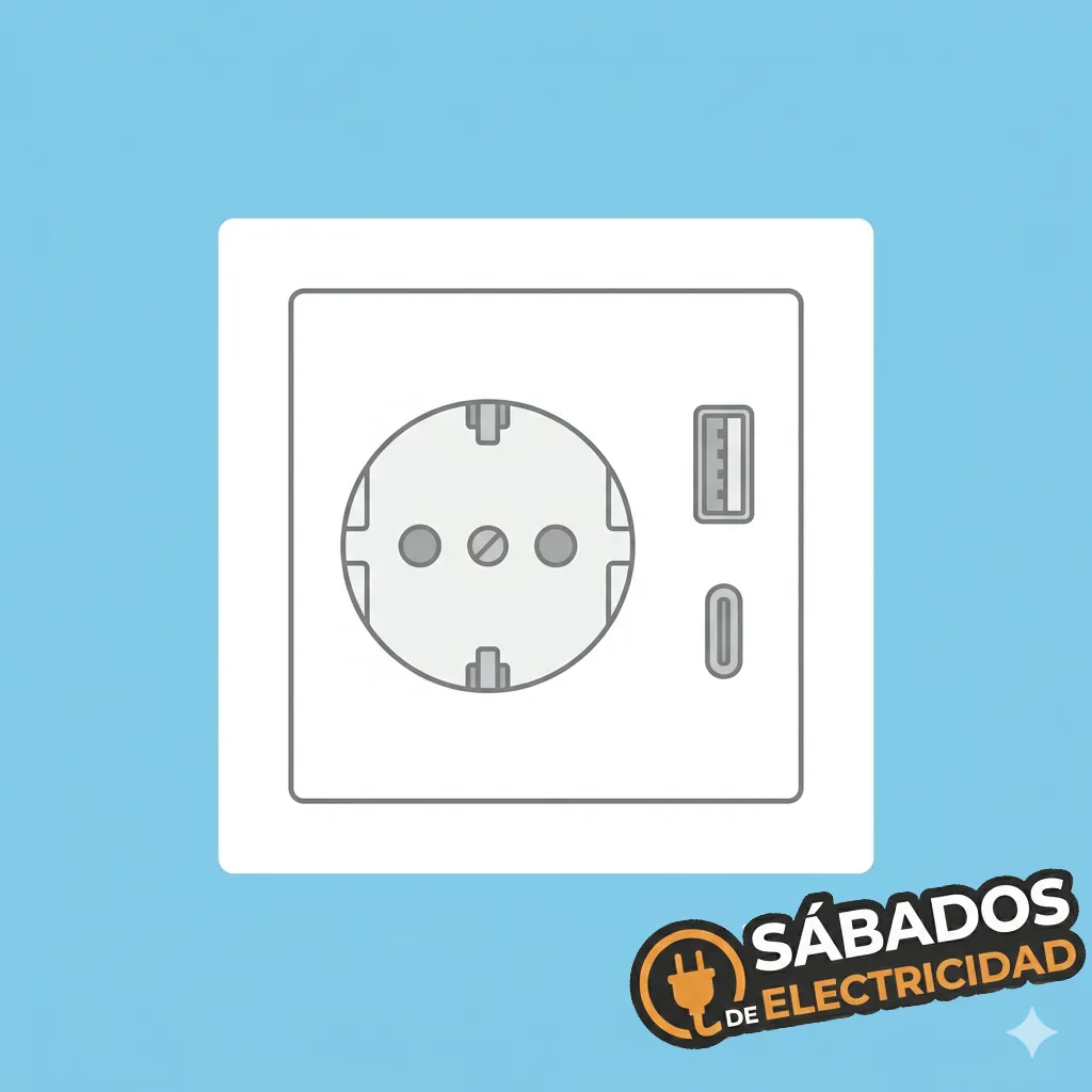 Enchufes con salida usb y tipo c en Gandia