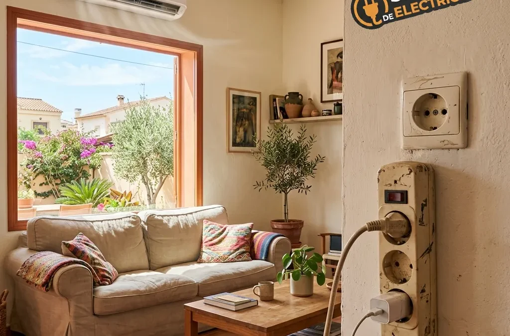 Sobrecarga eléctrica aire acondicionado vivienda | Aire acondicionado todo el día: el riesgo eléctrico que casi nadie revisa en casa